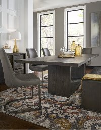Modern Gray Dining Room Table - Oxford-7