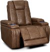 Umber Brown Modern Power Recliner - Megan