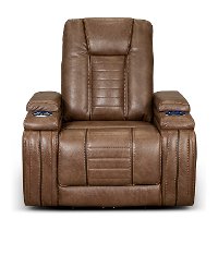 Umber Brown Modern Power Recliner - Megan-2