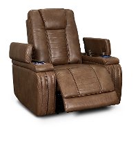 Umber Brown Modern Power Recliner - Megan-3