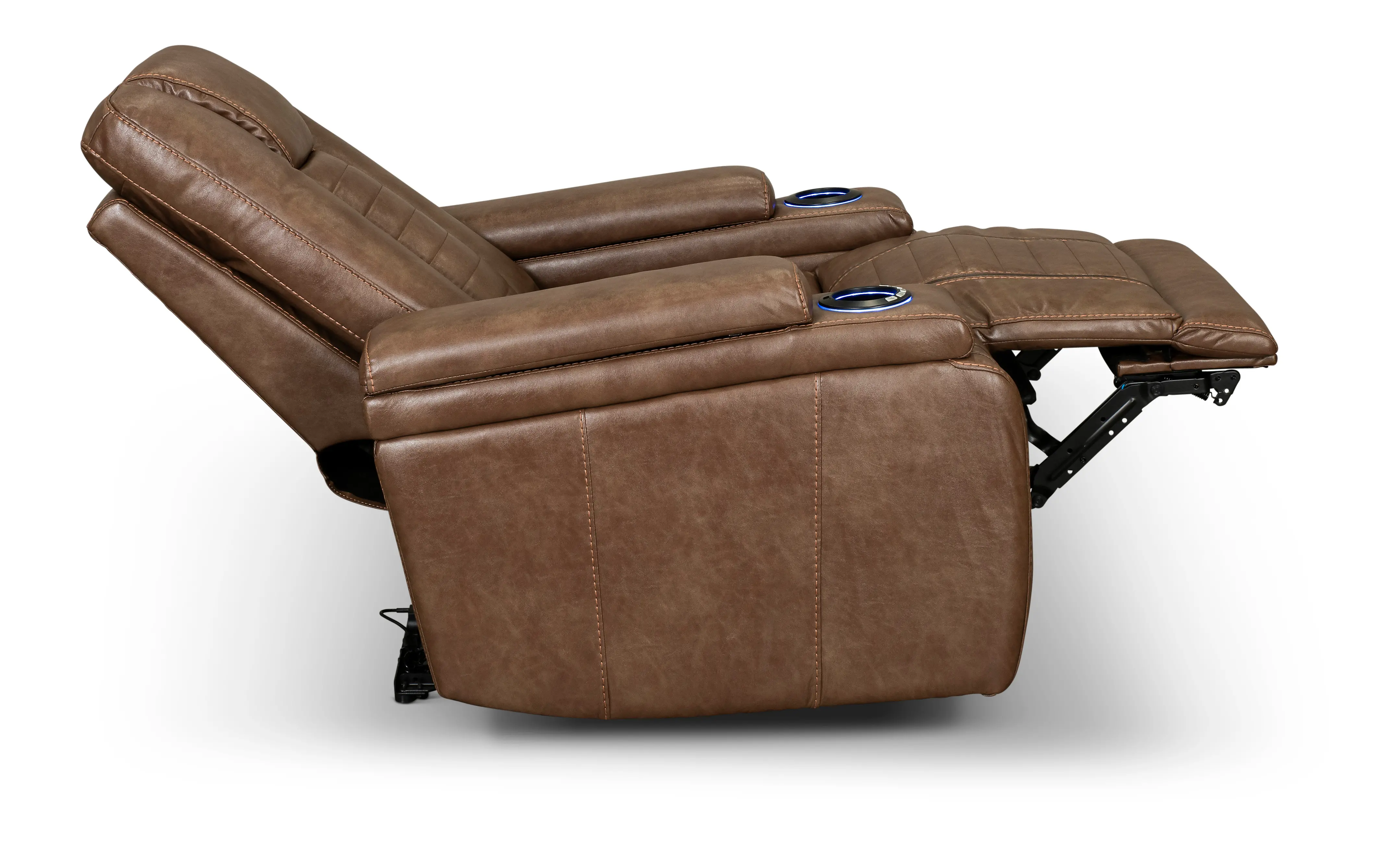 Umber Brown Modern Power Recliner - Megan-4