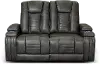Megan Tinsmith Gray Power Reclining Loveseat