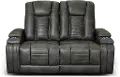 Megan Tinsmith Gray Power Reclining Loveseat