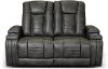 Tinsmith Gray Power Reclining Loveseat - Megan