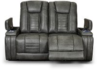 Tinsmith Gray Power Reclining Loveseat - Megan-3