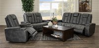 Tinsmith Gray Power Reclining Loveseat - Megan-4