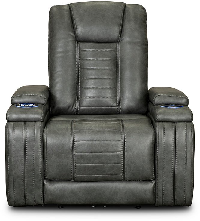Tinsmith Gray Modern Power Recliner - Megan-2