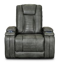 Tinsmith Gray Modern Power Recliner - Megan-2
