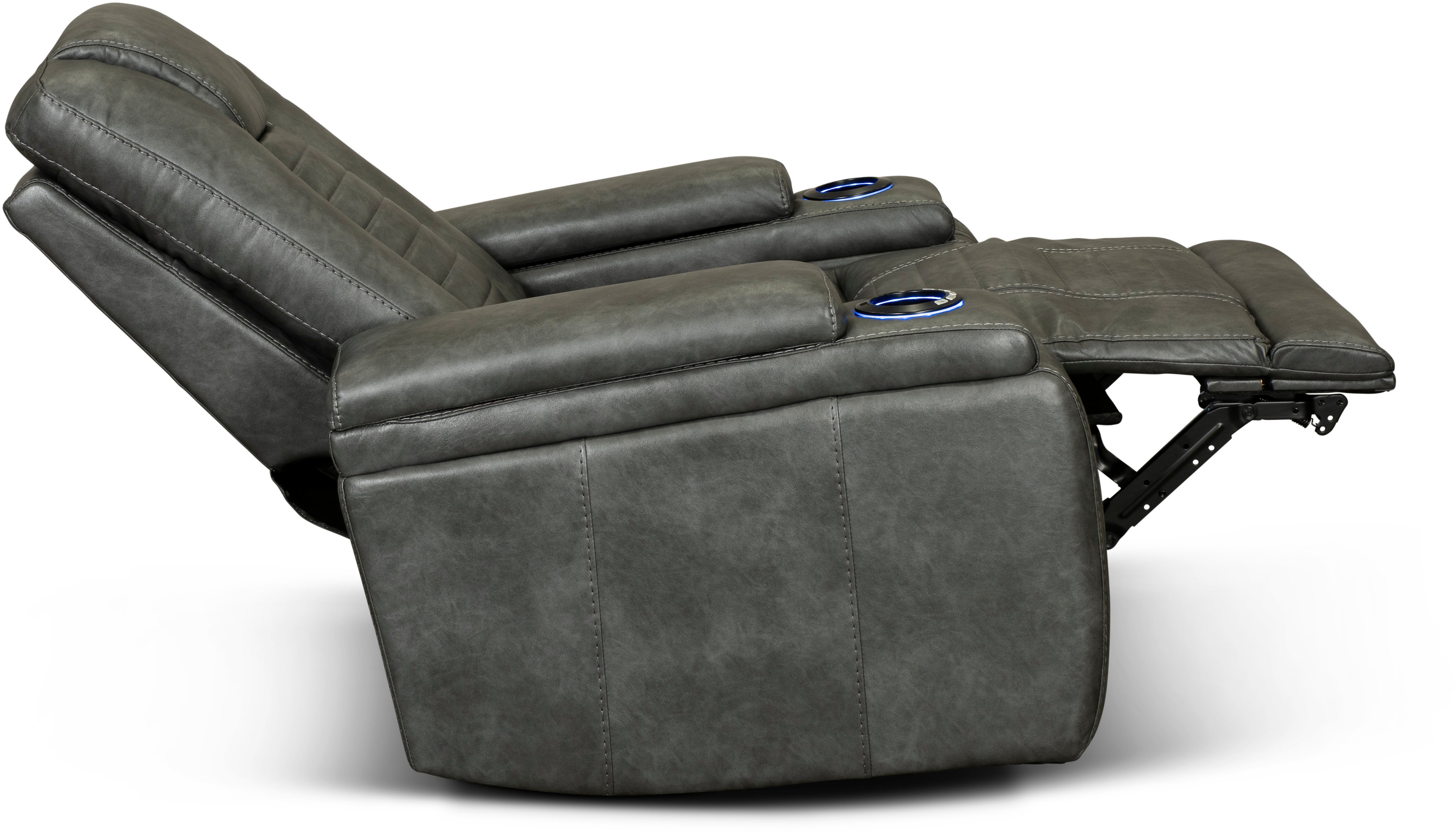 Tinsmith Gray Modern Power Recliner - Megan-4