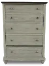 Mystic Hills Farmhouse Light Gray Chest of Drawers