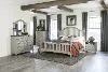 Clearance Mystic Hills Light Gray 4 Piece Queen Bedroom Set