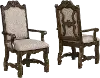 Renaissance Upholstered Dining Room Arm Chair