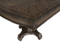 Traditional Dark Brown Dining Room Table - Renaissance-2