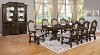 Traditional Dark Brown 5 Piece Dining Set - Renaissance