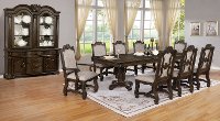 Traditional Dark Brown 7 Piece Dining Set - Renaissance