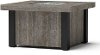 Contemporary Driftwood Gray Square Fire Pit - Cannes