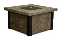 Contemporary Driftwood Gray Square Fire Pit - Cannes-3