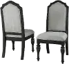 Clearance Timeless Traditional Dark Brown Upholstered Dining Room Chair