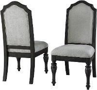 Traditional Dark Brown Upholstered Dining Room Chair - Timeless