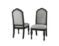 Traditional Dark Brown Upholstered Dining Room Chair - Timeless
