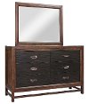 Branson Classic Two-Tone Brown and Black Dresser