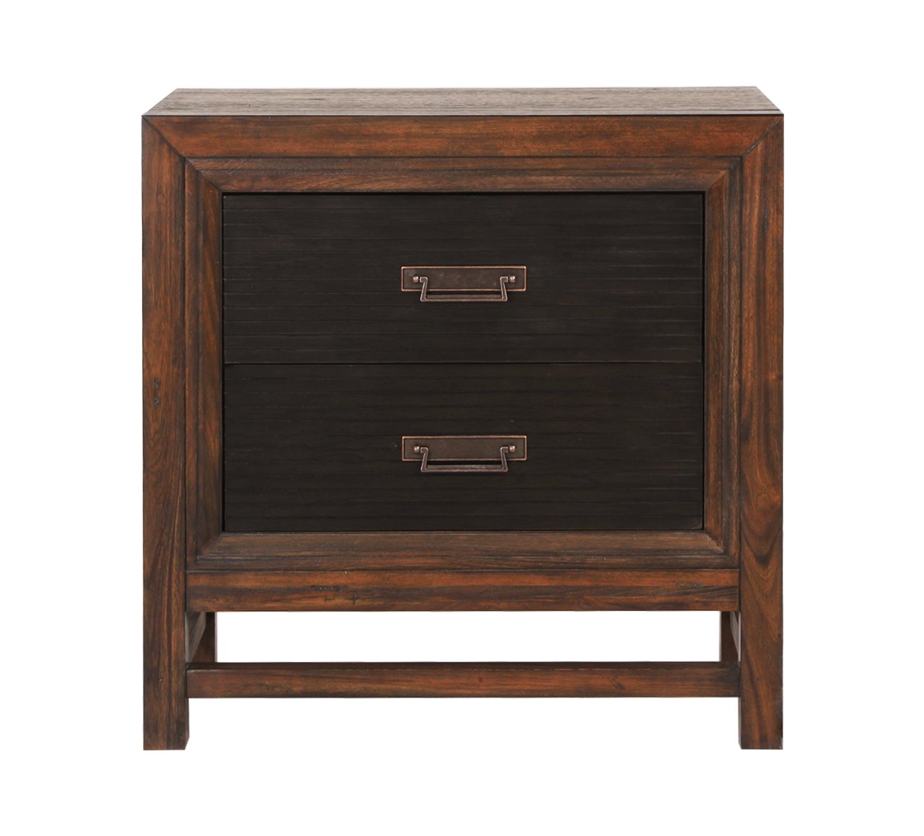 Branson Classic Two-Tone Brown and Black Nightstand-2