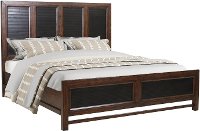 Branson Classic Two-Tone Brown and Black King Bed