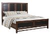 Branson Classic Two-Tone Brown and Black Queen Bed