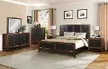 Branson Brown and Black 4 Piece Queen Bedroom Set