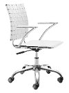 Criss Cross White Office Chair