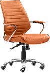 Terracotta Contemporary White Low Office Chair - Enterprise
