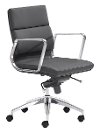 Black Low Back Office Chair - Engineer