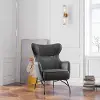 Franky Black Accent Chair