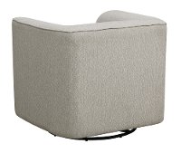 Modern Gray U-Shape Swivel Accent Chair - Whirlaway-3