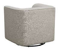 Modern Gray U-Shape Swivel Accent Chair - Whirlaway-5