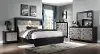 Clearance Astoria Black and Gray 4 Piece Queen Bedroom Set
