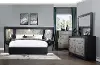 Astoria Black and Gray 4 Piece Queen Bedroom Set with Wall Bed