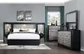 Astoria Black and Gray 4 Piece King Bedroom Set with Wall Bed