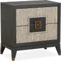 Ryker Black and Gray Nightstand