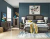 Clearance Ryker Black and Gray 4 Piece Queen Bedroom Set