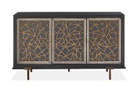 Mid Century Modern Black and Gray Dining Room Sideboard - Ryker-2
