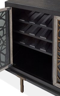 Mid Century Modern Black and Gray Dining Room Sideboard - Ryker-5