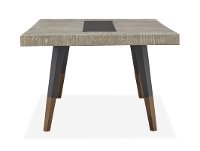 Mid Century Modern Black and Gray Dining Room Table - Ryker-6