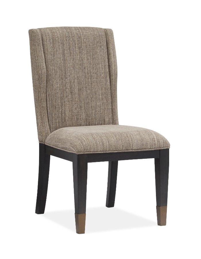 Grayish Brown and Black Upholstered Dining Room Chair - Ryker