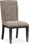 Ryker Grayish Brown and Black Upholstered Dining Room Chair