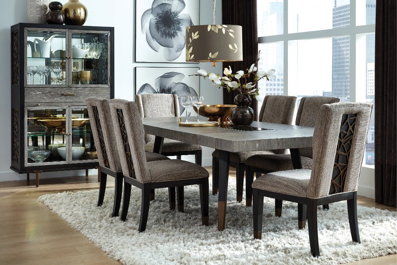 5 Piece Dining Room Set Ryker Rc Willey, Grey Dining Room Set