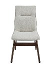 Mid Century Modern Soft Gray Upholstered Dining Room Chair - Mimosa