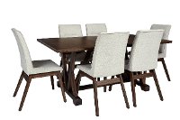 Mid Century Modern Soft Gray Upholstered Dining Room Chair - Mimosa-2