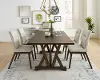 Clearance Mimosa Walnut Brown 5 Piece Dining Room Set