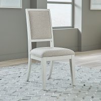 Contemporary White Dining Room Chair - Mirage